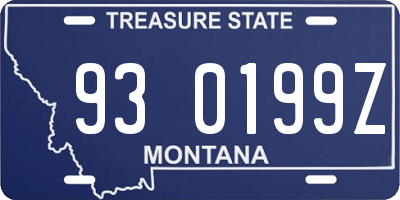 MT license plate 930199Z