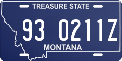 MT license plate 930211Z