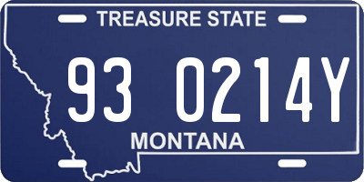 MT license plate 930214Y