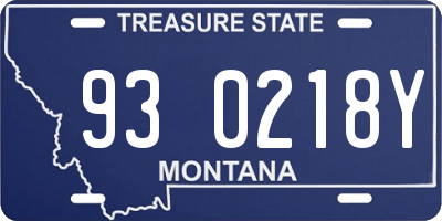 MT license plate 930218Y