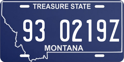 MT license plate 930219Z