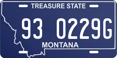 MT license plate 930229G
