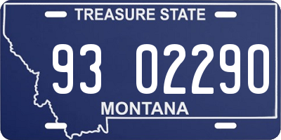 MT license plate 930229O