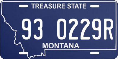 MT license plate 930229R