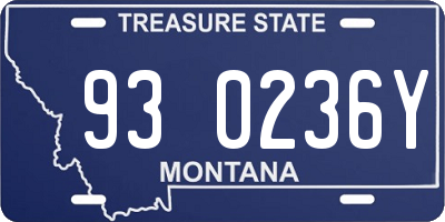 MT license plate 930236Y