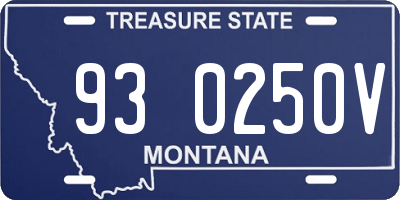 MT license plate 930250V