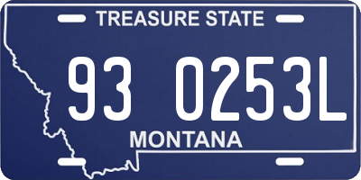 MT license plate 930253L