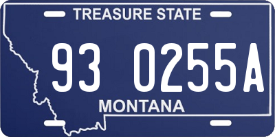 MT license plate 930255A