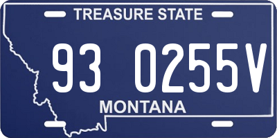 MT license plate 930255V