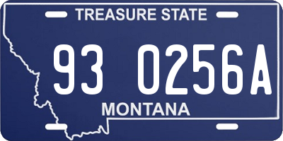 MT license plate 930256A