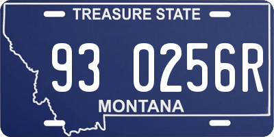MT license plate 930256R
