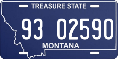 MT license plate 930259O
