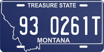 MT license plate 930261T