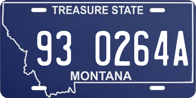 MT license plate 930264A
