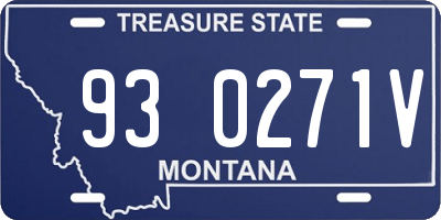 MT license plate 930271V