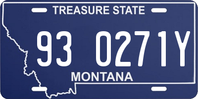 MT license plate 930271Y