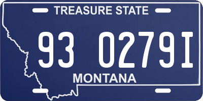 MT license plate 930279I