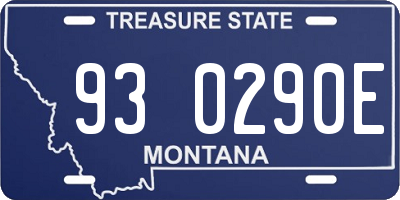 MT license plate 930290E