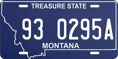 MT license plate 930295A