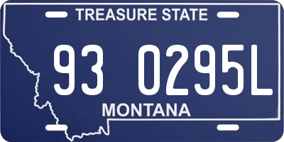 MT license plate 930295L