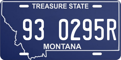 MT license plate 930295R