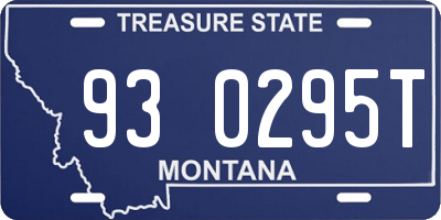 MT license plate 930295T