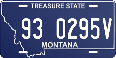 MT license plate 930295V