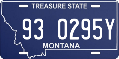 MT license plate 930295Y