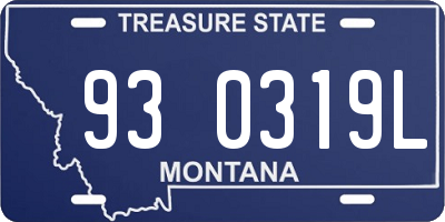 MT license plate 930319L