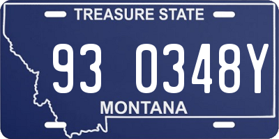 MT license plate 930348Y