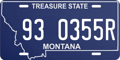 MT license plate 930355R