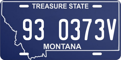 MT license plate 930373V