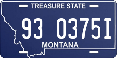 MT license plate 930375I