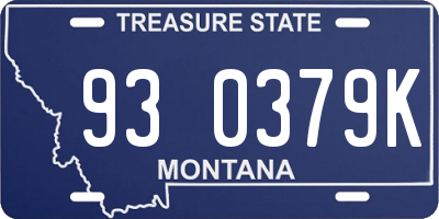 MT license plate 930379K