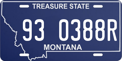 MT license plate 930388R