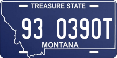 MT license plate 930390T