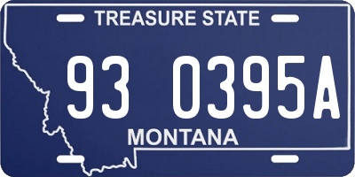MT license plate 930395A