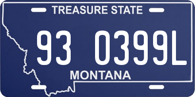 MT license plate 930399L