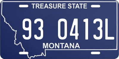 MT license plate 930413L