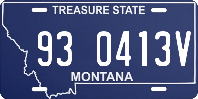 MT license plate 930413V