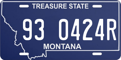 MT license plate 930424R