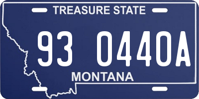 MT license plate 930440A