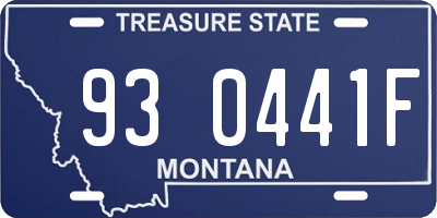 MT license plate 930441F
