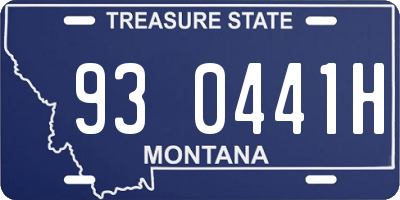 MT license plate 930441H
