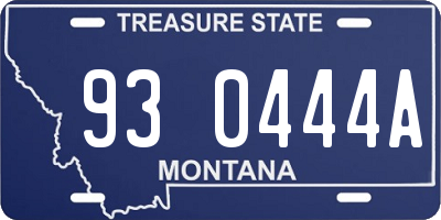 MT license plate 930444A