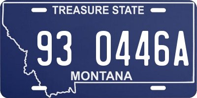 MT license plate 930446A