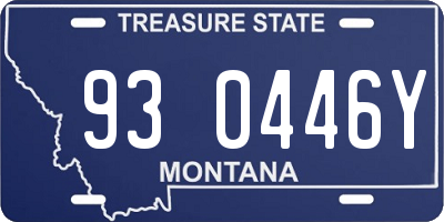 MT license plate 930446Y