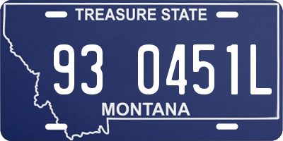 MT license plate 930451L