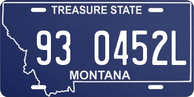 MT license plate 930452L