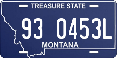 MT license plate 930453L